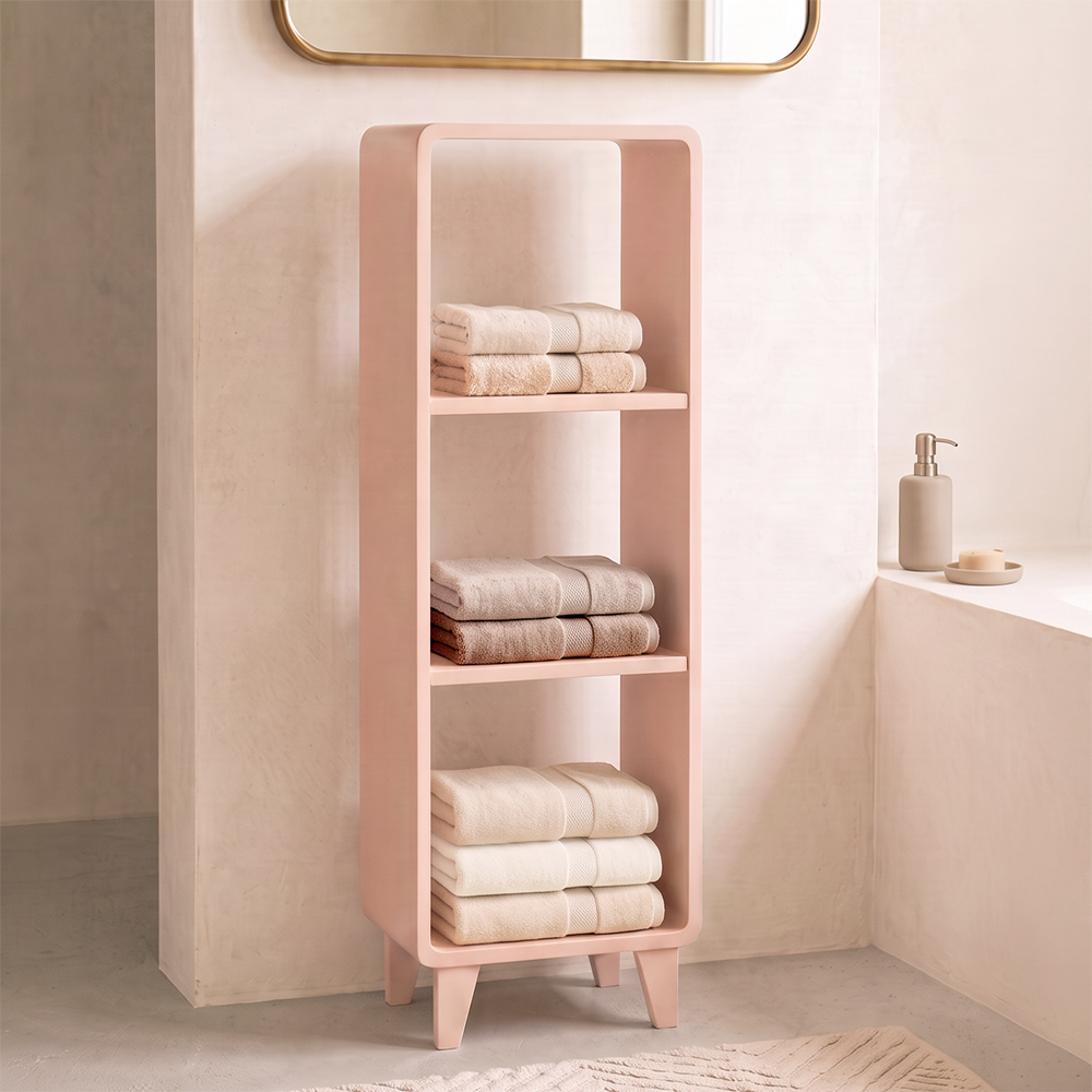 colonne-millefeuille-rose-poudre-salle-de-bain Colonne Millefeuille rose poudre intérieur salle de bain