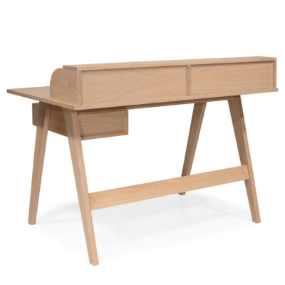 Bureau A2 en chêne vue de dos
