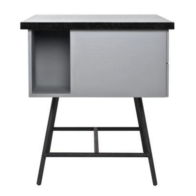 bureau-l50-gris-vue-face-cote-bureau Bureau L50 gris vue de face côté bureau