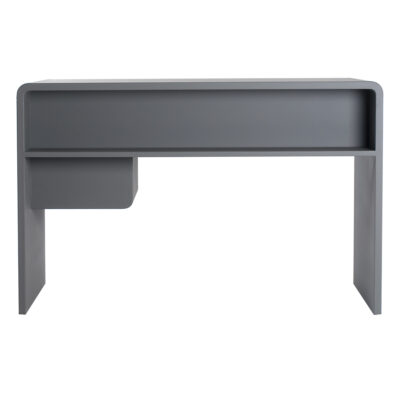 Bureau L65 gris souris vu de dos