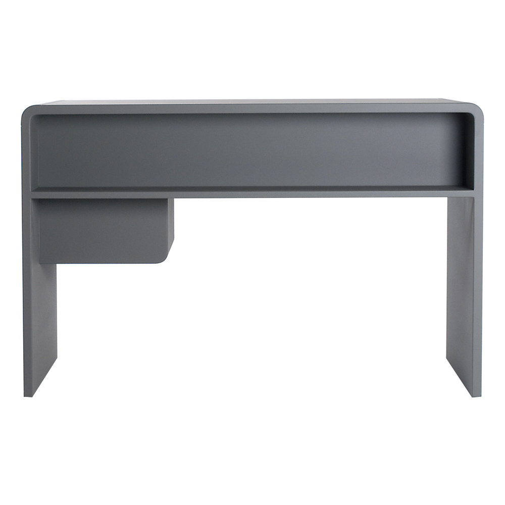 Bureau L65 gris souris vu de dos