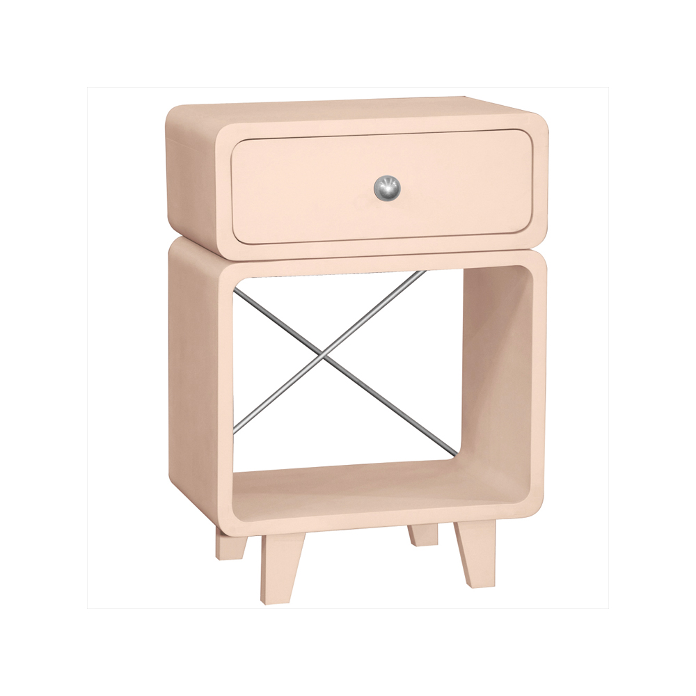 CHEZZZ0003-2 Chevet ZZZ rose poudre