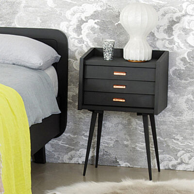 Chevet des secret ambiance chambre adulte avec poignées cuivre