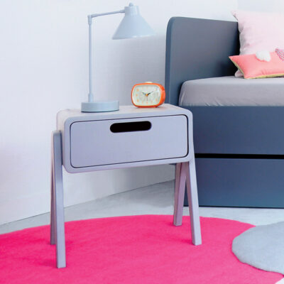 Chevet Petit Robot gris chambre adolescent