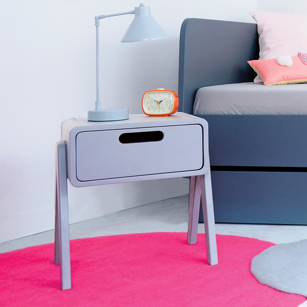 Chevet Petit Robot gris chambre adolescent