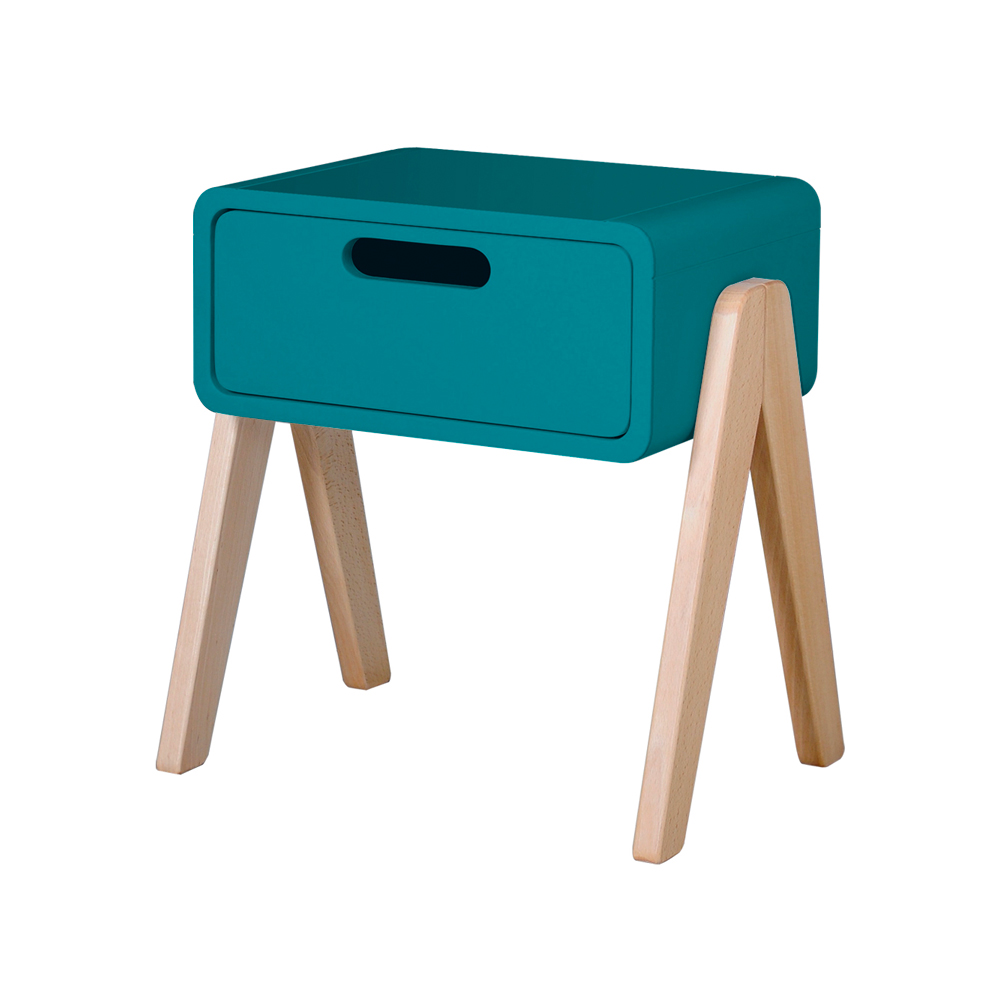 chepetboi0026 Chevet Petit Robot bleu canard