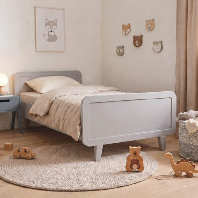 lit-rond-90x200cm-gris-style-hygge Lit Rond 90x200 cm gris enfant ambiance Hygge