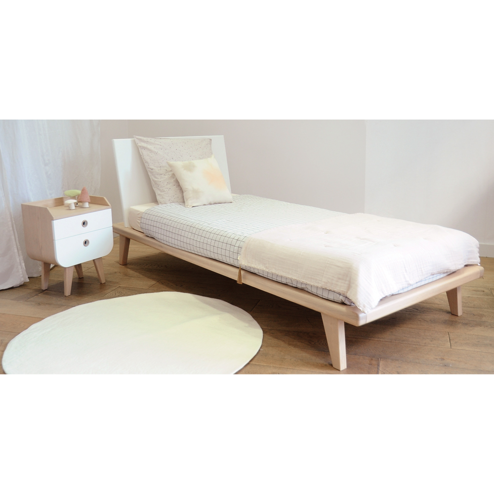 Lit Zen 90x200 cm et chevet Zen