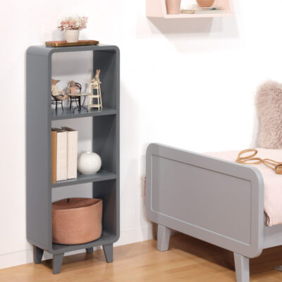 Colonne Millefeuille gris souris chambre enfant fille