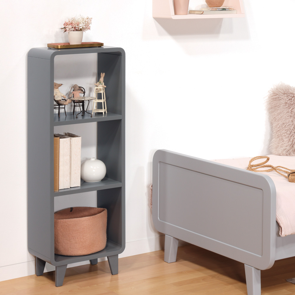Colonne Millefeuille gris souris chambre enfant fille
