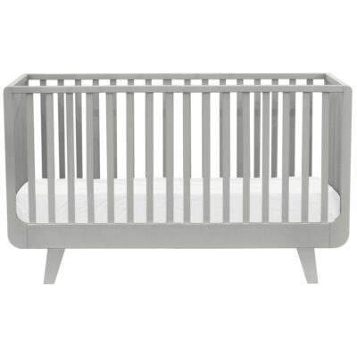 Lit bébé Joli Môme gris vue de face