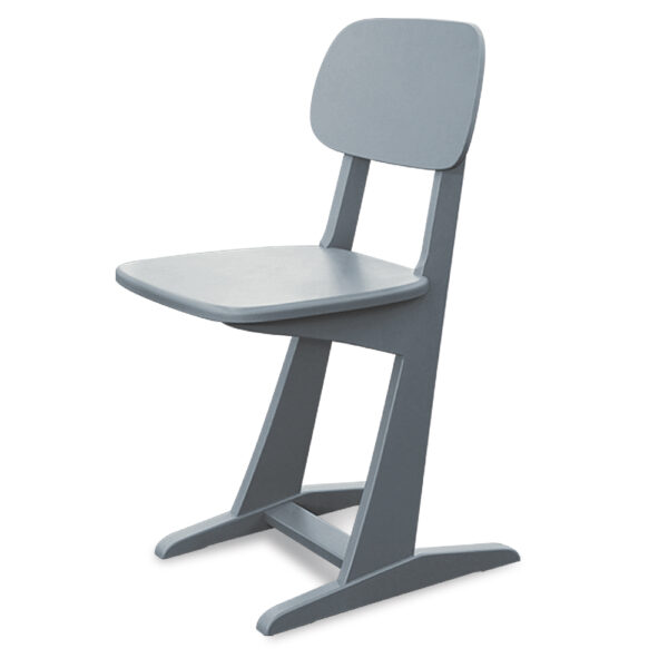 chaise-a-patins-gris-souris-vue-3-4 Chaise à patins gris souris vue de trois quarts