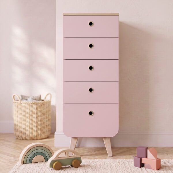 chiffonnier-zen-frene-vieux-rose-chambre-bebe Chiffonnier Zen - Univers bébé