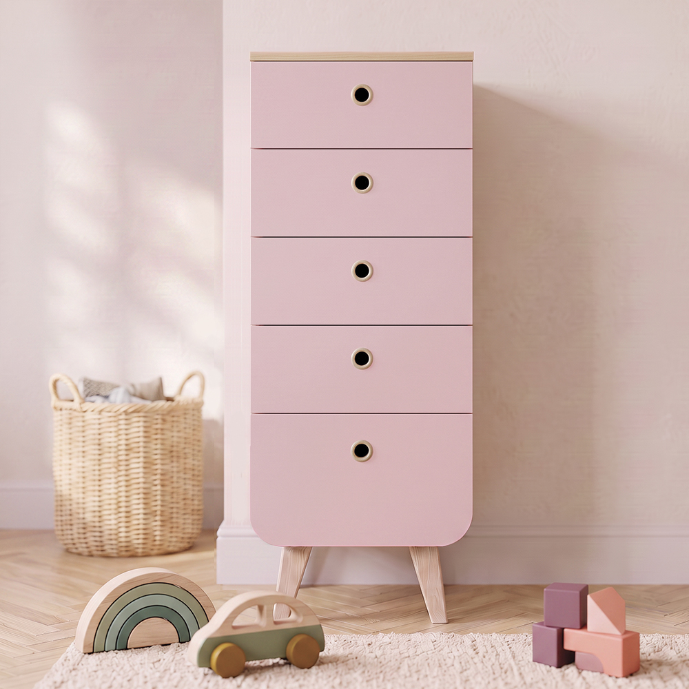 chiffonnier-zen-frene-vieux-rose-chambre-bebe Chiffonnier Zen - Univers bébé