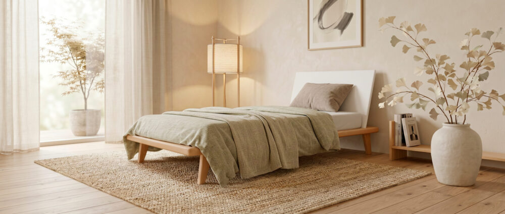 li-zen-120x200cm-ambiance-japandi Lit Zen 120x200 cm
