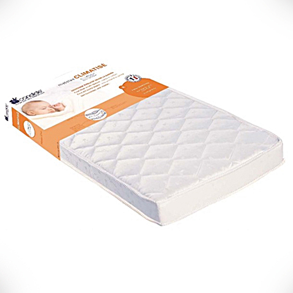 matelas lit bébé à barreaux 60x120x11 face été et hiver